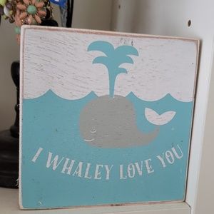🎄I Whaley Love You Block Canvas